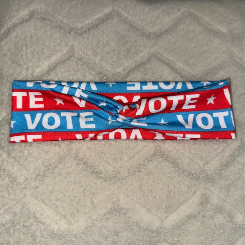 Red and Blue 'Vote' Headband